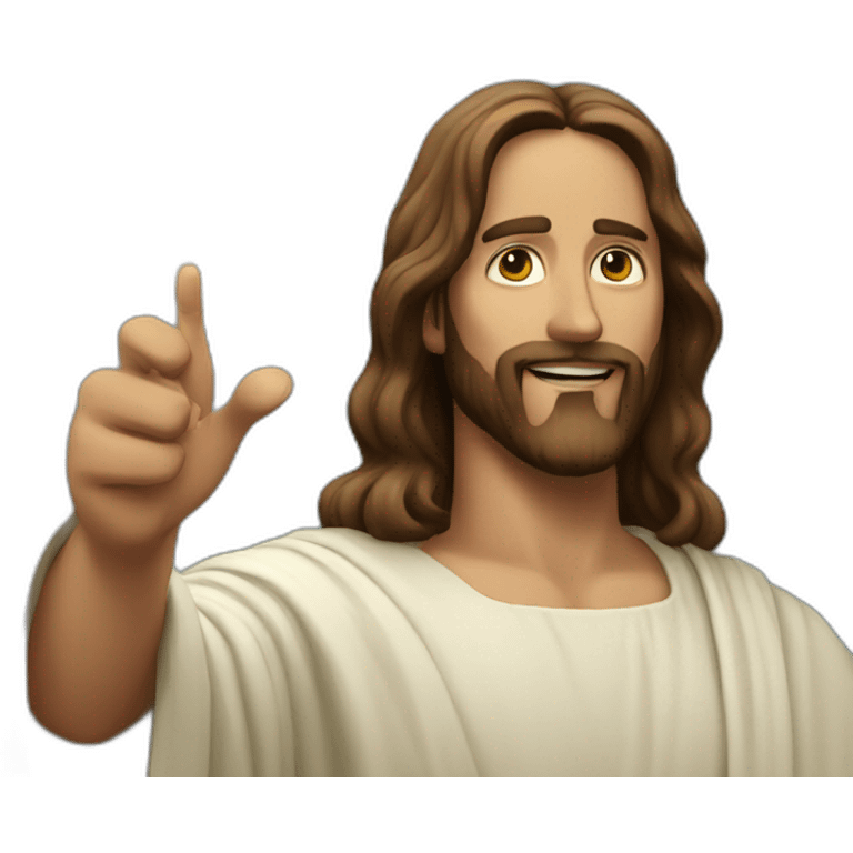 jesus using magic emoji