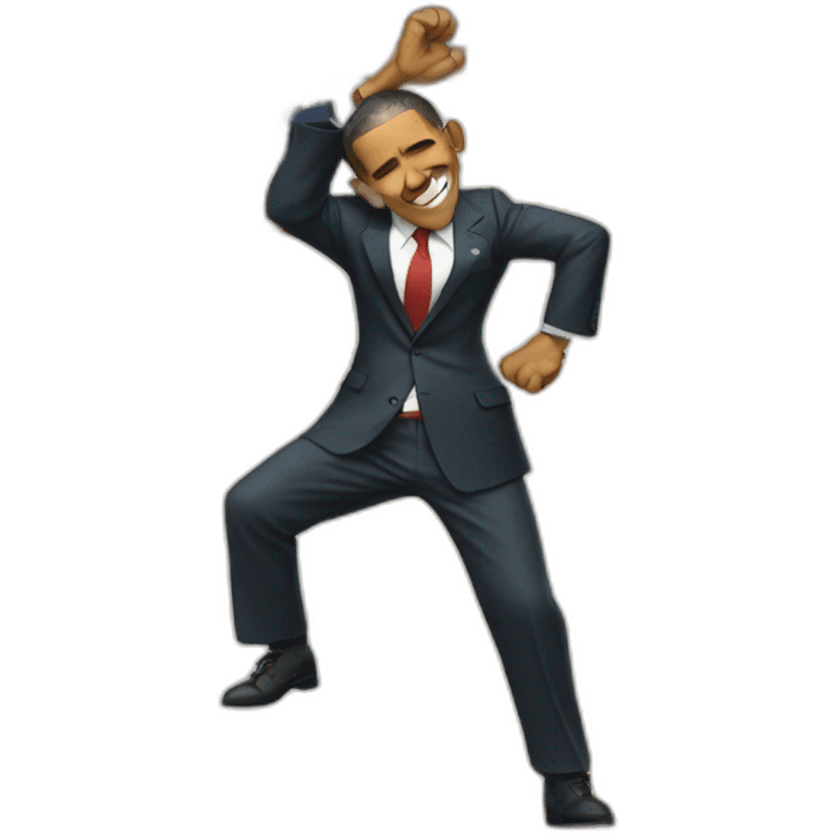 Obama dabbing emoji