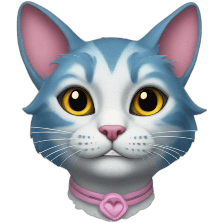 Alice in wonderland cat emoji