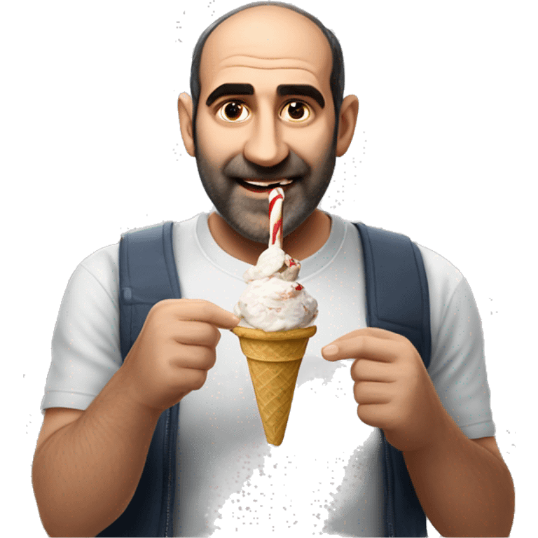 Nikol Pashinyan eating ice cream emoji