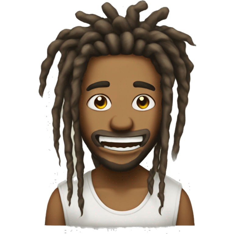 A fine Dreadhead With grillz emoji