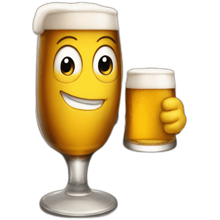 Chat qui boit une biere emoji