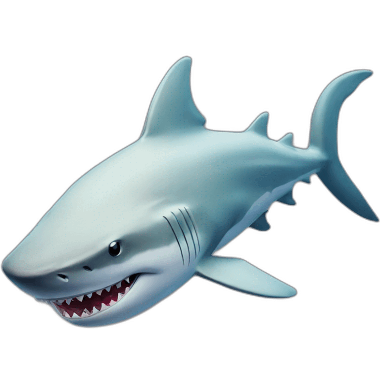 un requin démon emoji