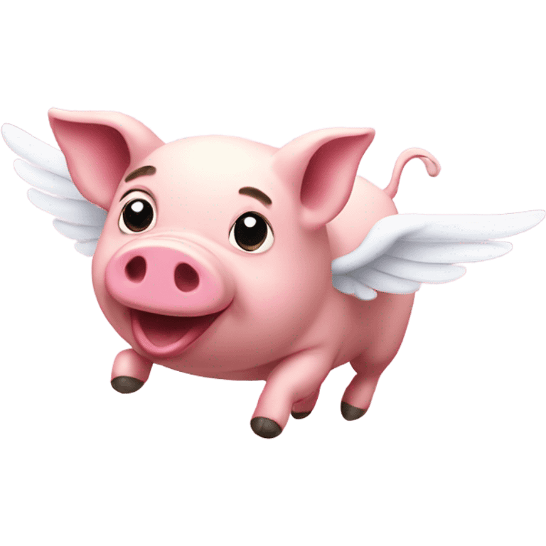 Flying pig emoji