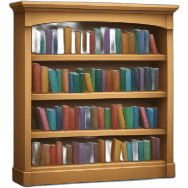 books inside a library emoji