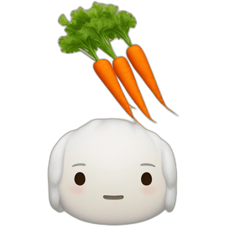 Hyingin with carrots emoji