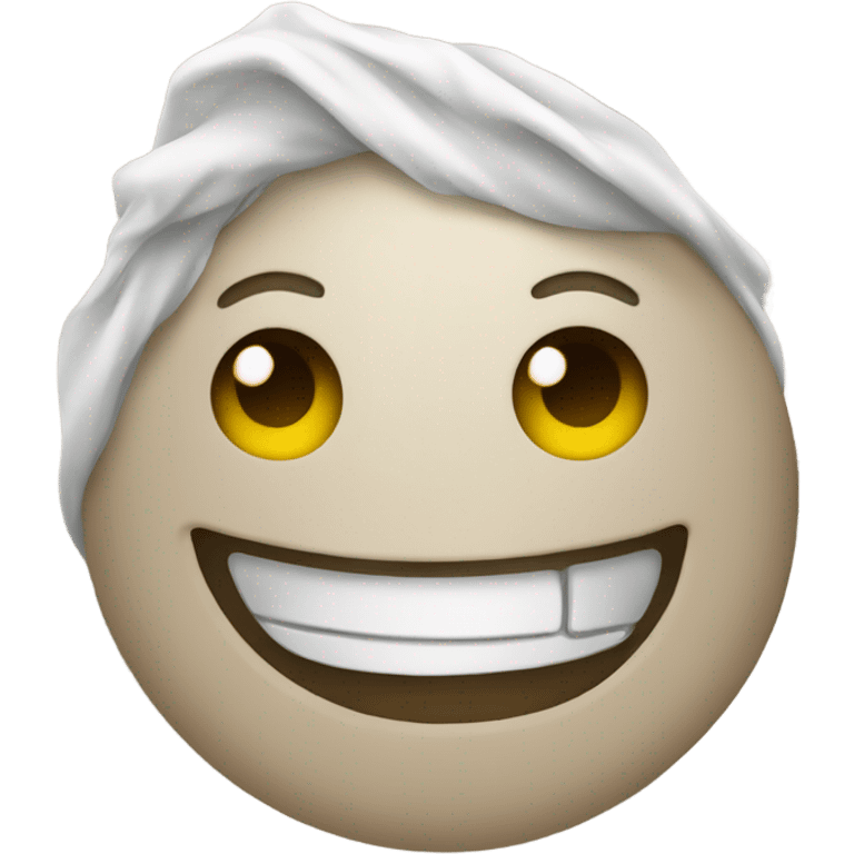 Happy face after finishing cleaning emoji