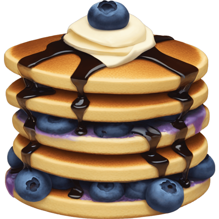 Blueberry pancakes  emoji