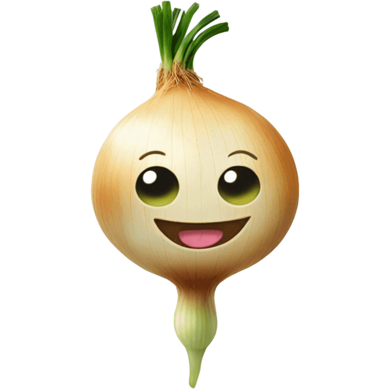 Happy onion emoji