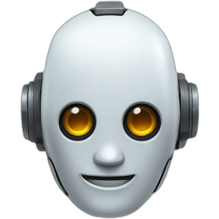 un robot emoji