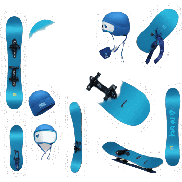 genie blue snowboards emoji