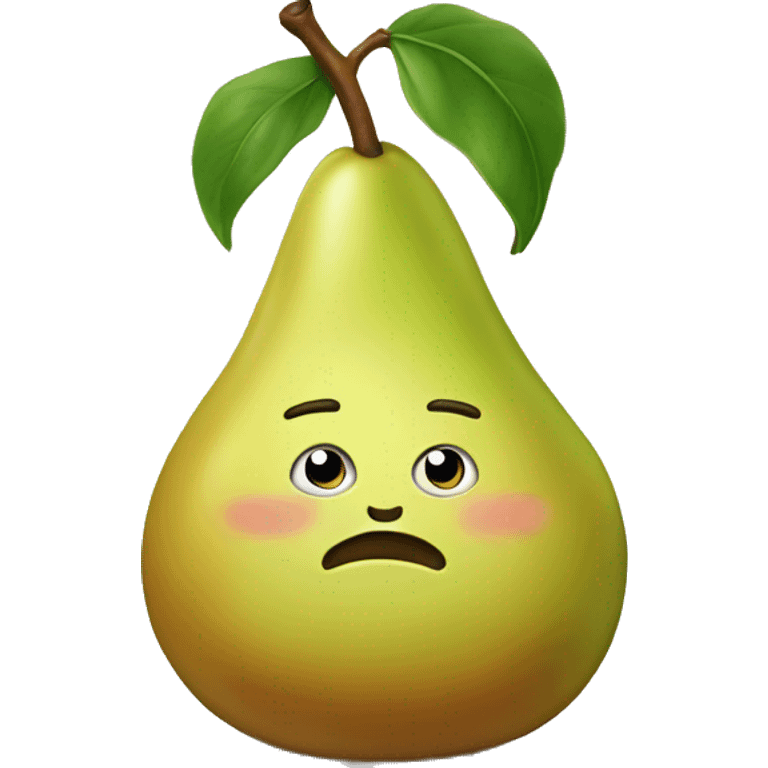 Pear phone emoji