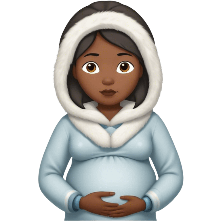 pregnant Inuit woman emoji