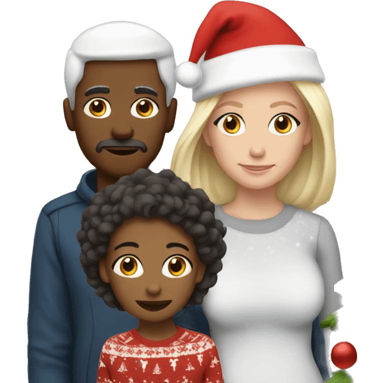 White family Christmas  emoji