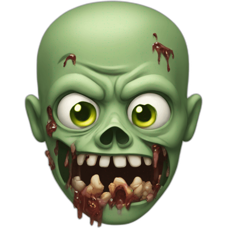 disgusting zombie emoji