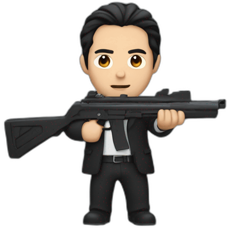 Jhon wick with gun emoji