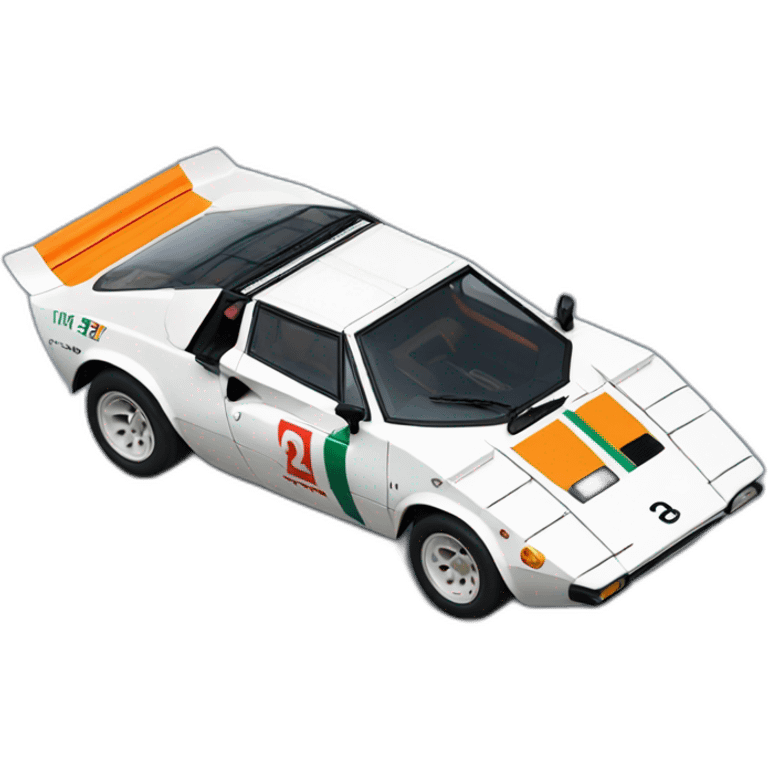 Lancia Stratos rallye emoji