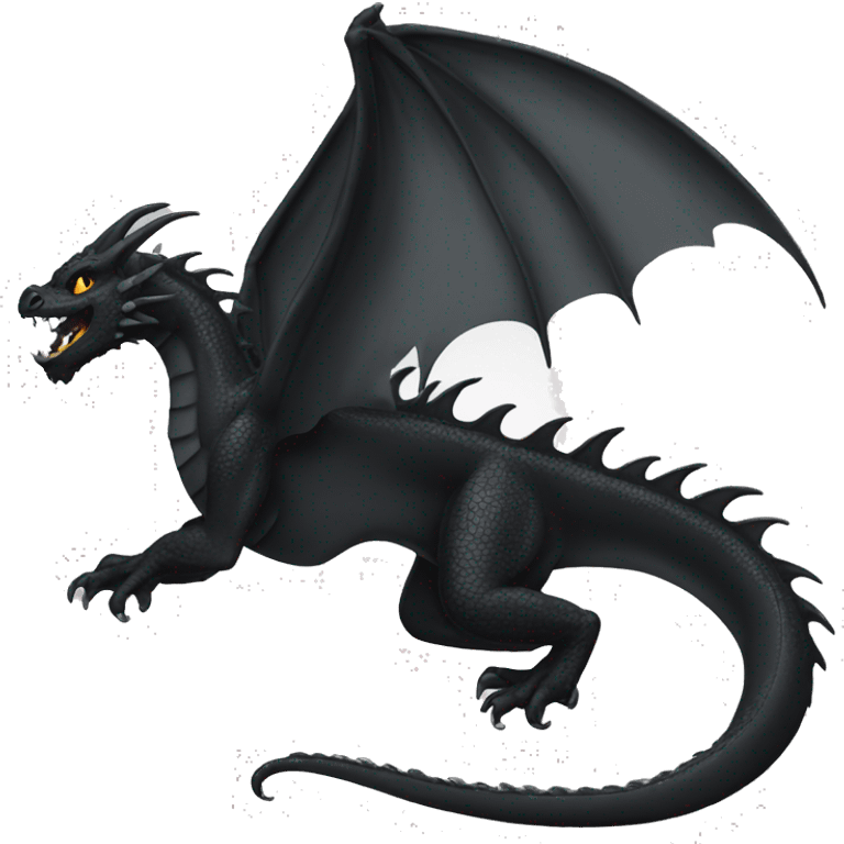 create a black dragon emoji emoji