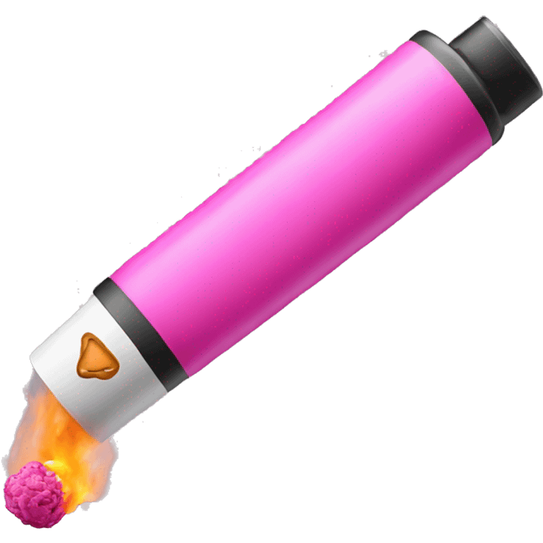 pink electronic cigarette emoji