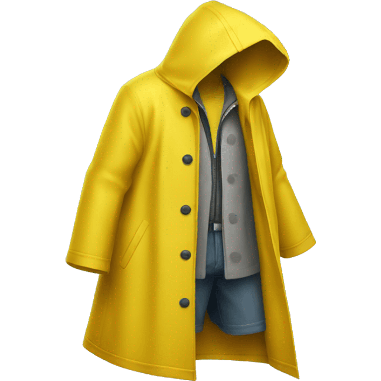 yellow raincoat emoji