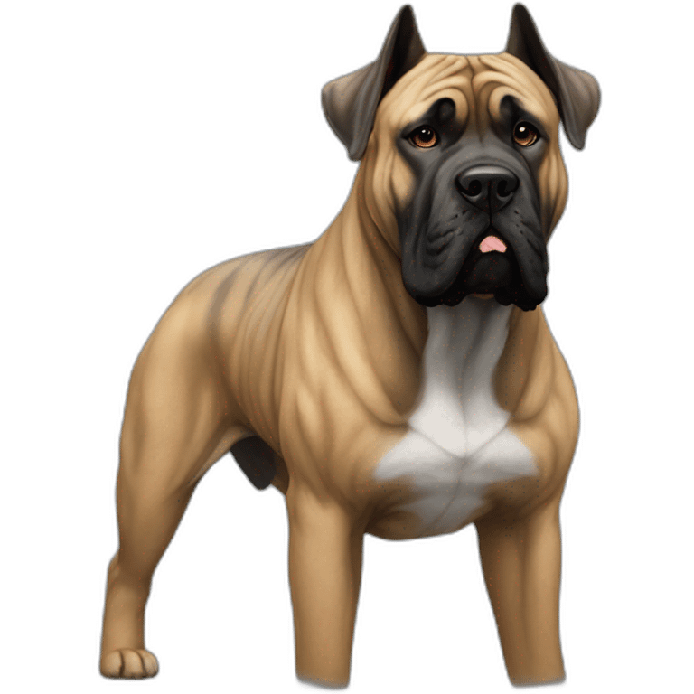 Presa canario brindle black gry mastiff  emoji