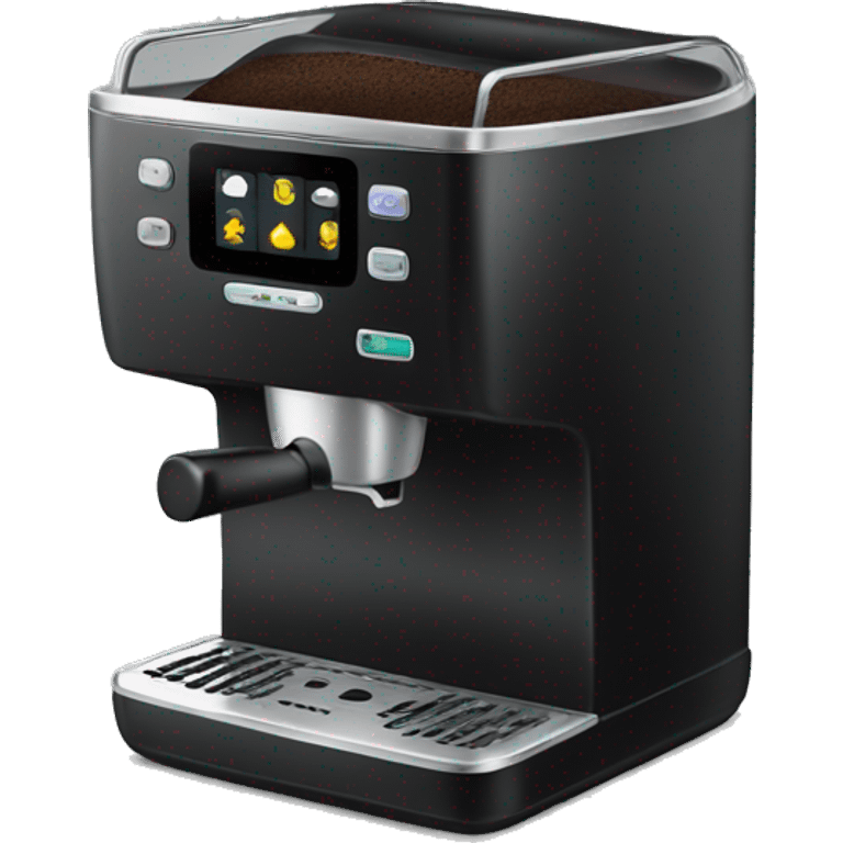 Black coffee machine emoji