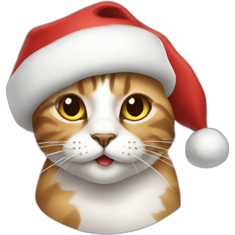 cat santa emoji