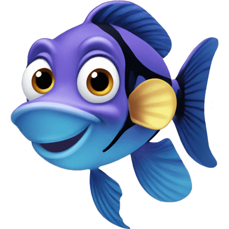 Mickey Mouse Nemo fish emoji