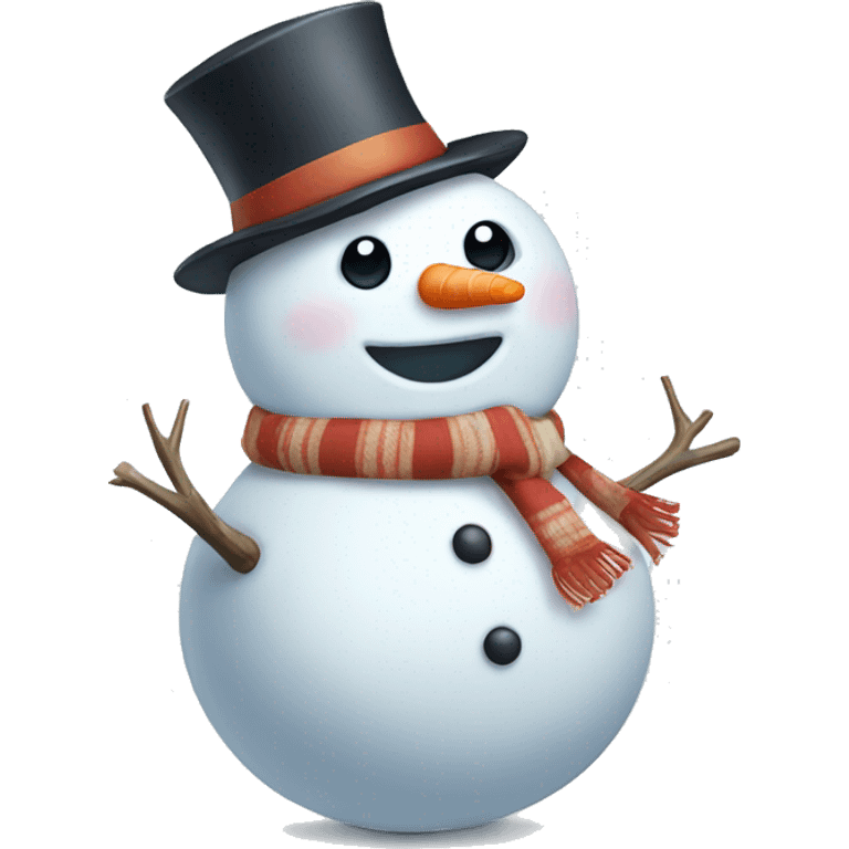 Adorable snowman  emoji