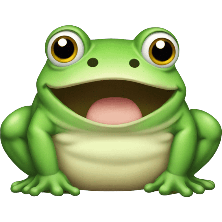 Fat derpy frog emoji