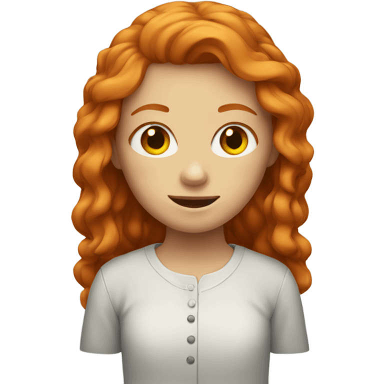 Ginger girl emoji