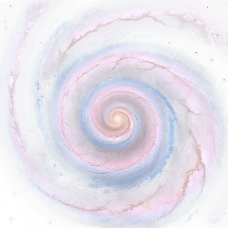  Cinematic Realistic Galaxy – A vast, sweeping view of a majestic spiral galaxy, with glowing arms of stars, dust, and gas stretching into infinity. Vibrant hues of pink, blue, and gold swirl together, capturing the grand scale and breathtaking beauty of the universe. emoji