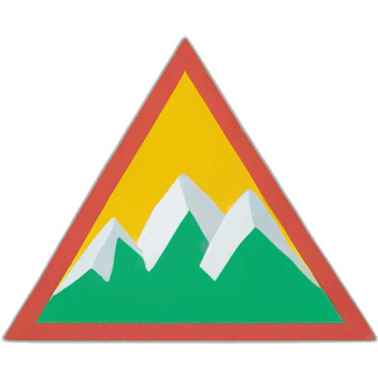 summit flag solid color with a triangle shape emoji