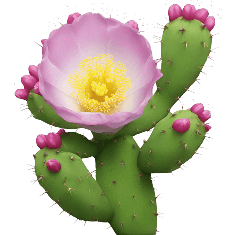 Prickly pear flower emoji