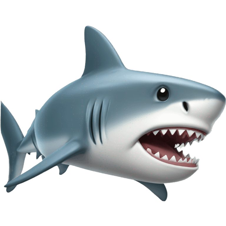 Shark on scateboard emoji