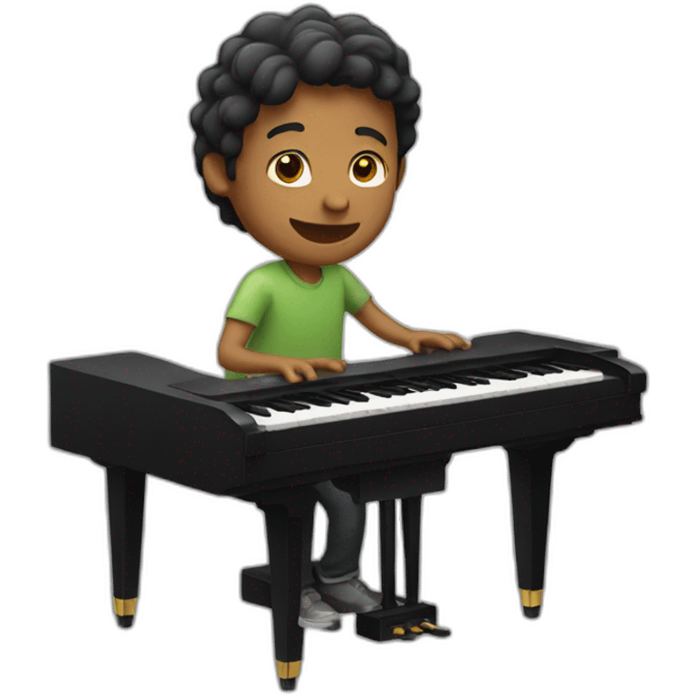 Guy playing piano emoji