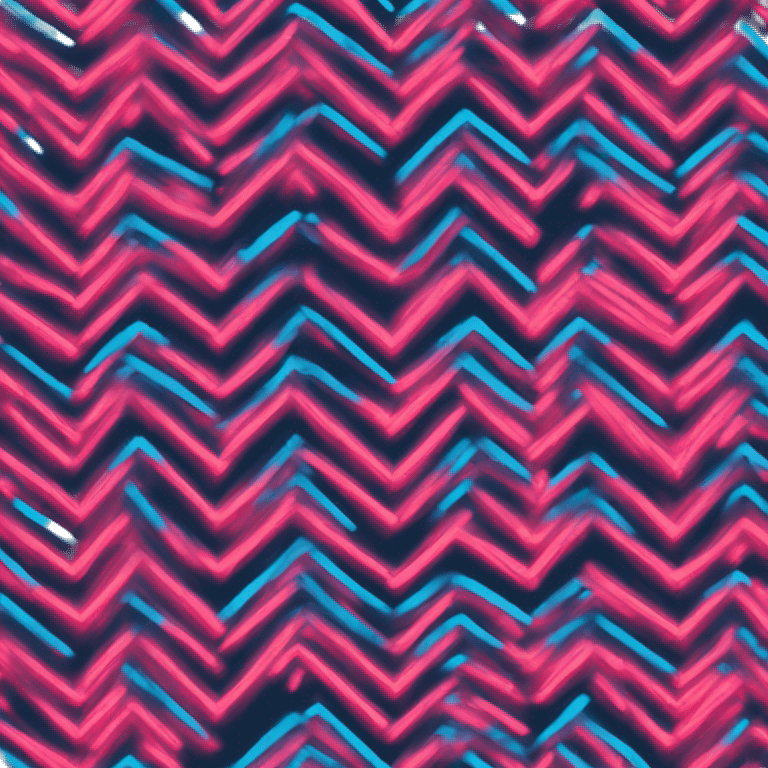 Chevron in neon holiday colors emoji