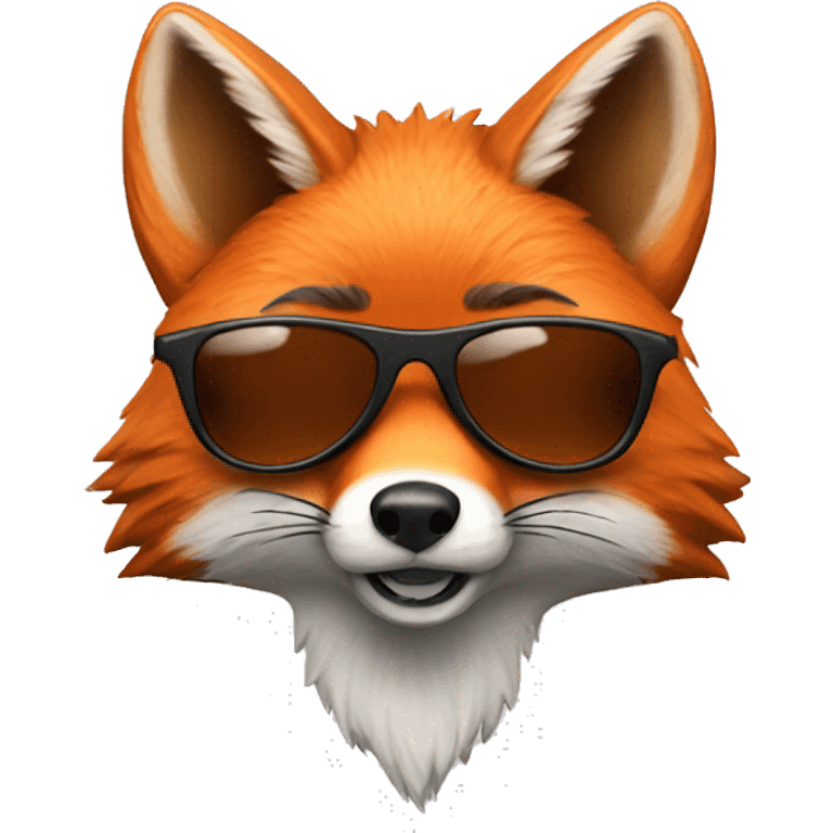 fox with sunglasses emoji