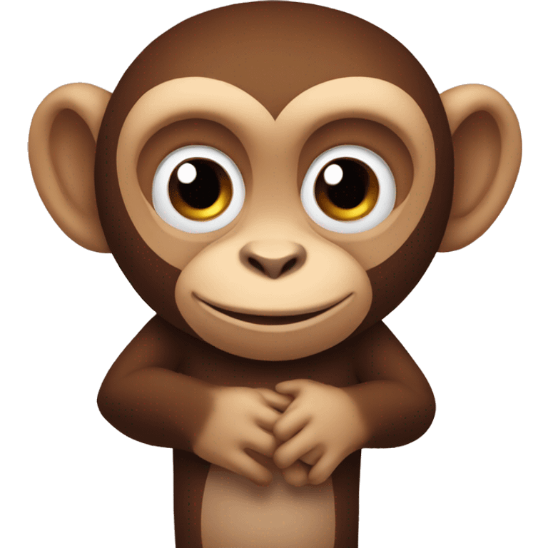 Monkey in love emoji