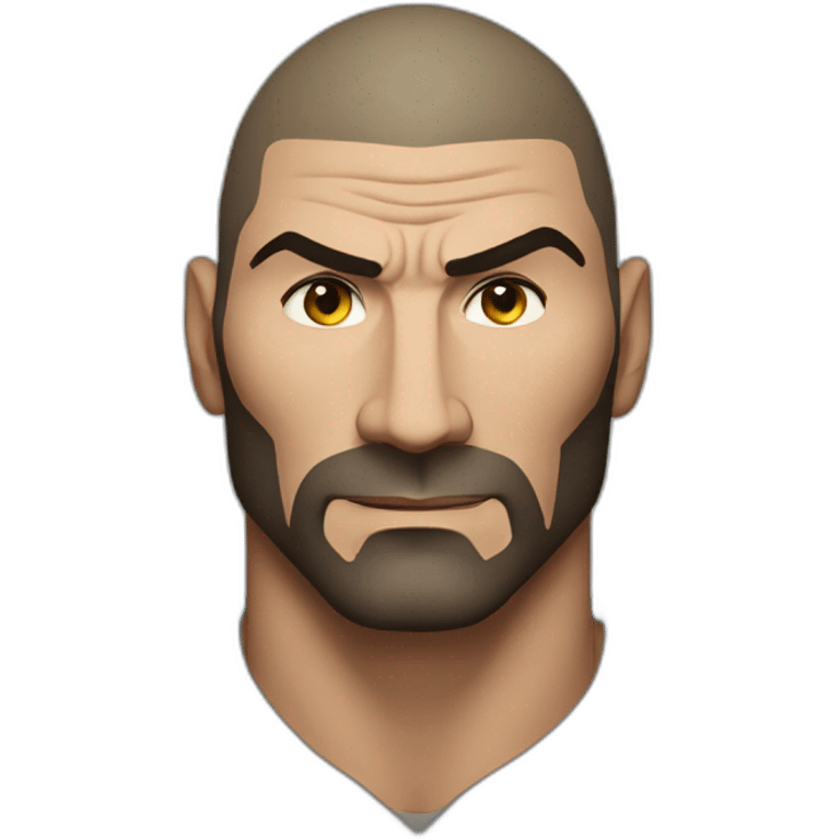 actor dave bautista serious emoji