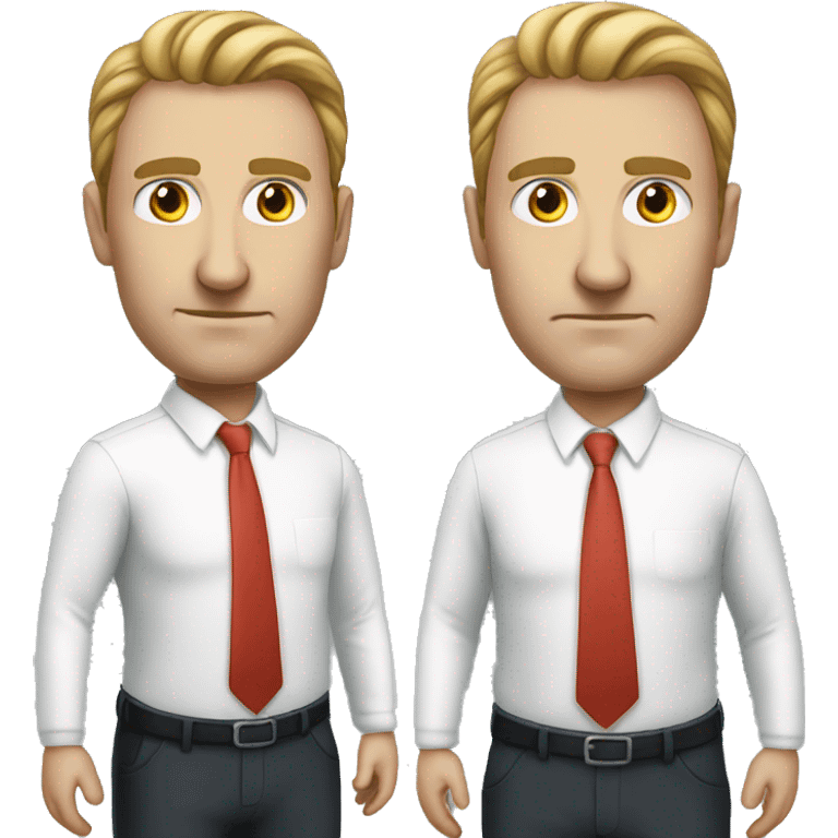 photorealistic white serious businessman emoji