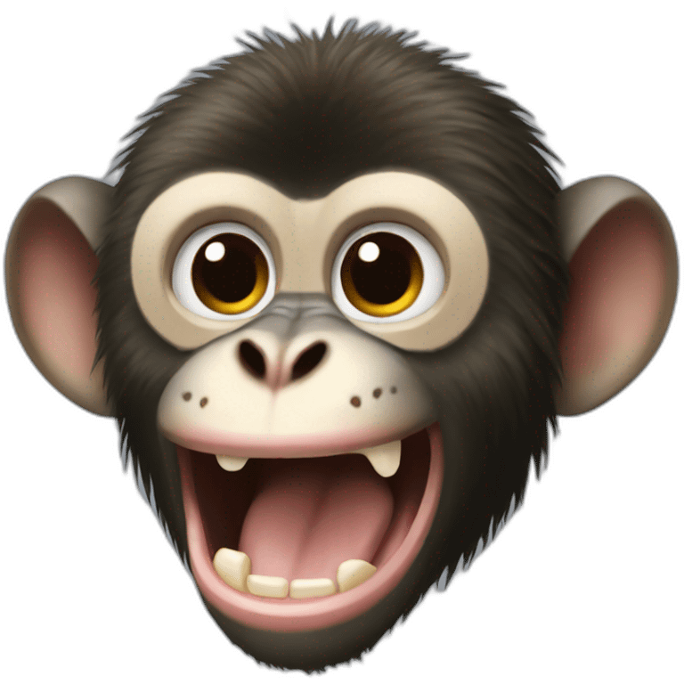 sumatran ratmonkey with long teeth emoji