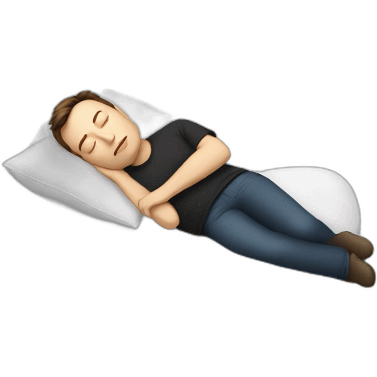 elon musk sleeping emoji