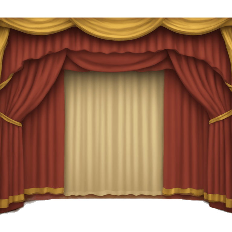 Theater curtain emoji