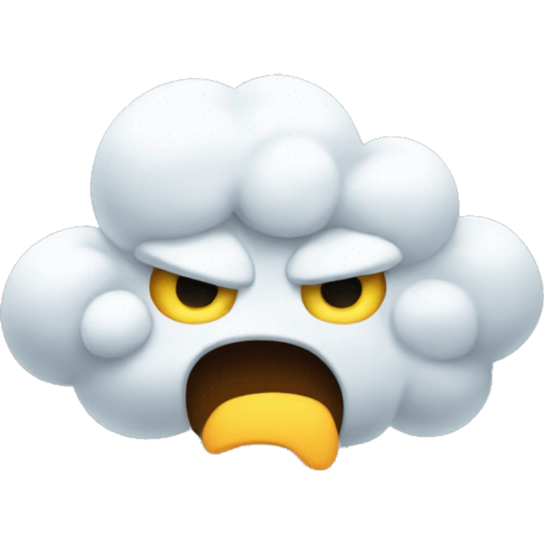 angry cloud emoji