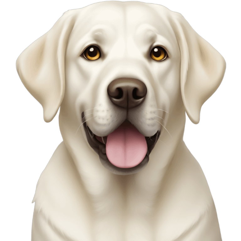 White Labrador  emoji