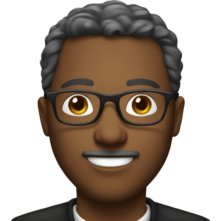 A pastor with glasses  emoji