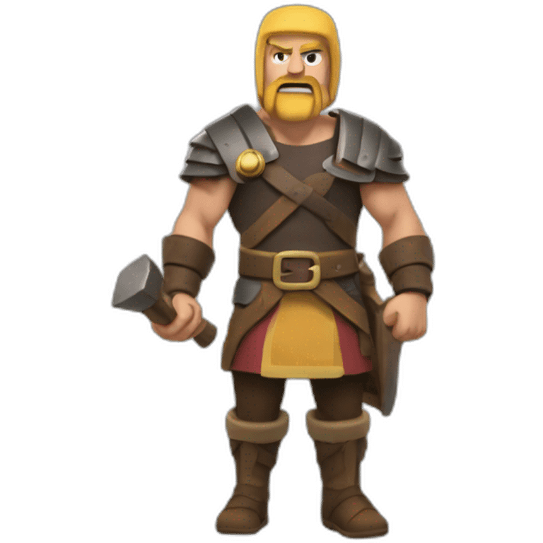 a man playing clash of clans emoji