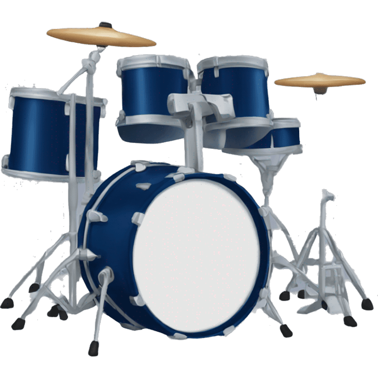 dark blue drum kit emoji