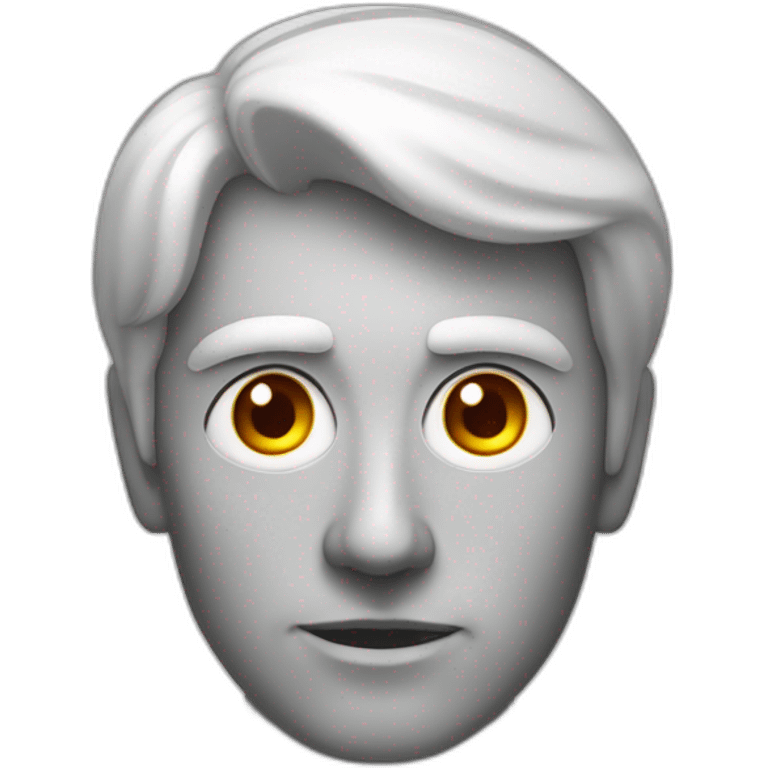 Homme énervé avec des yeux rouges emoji